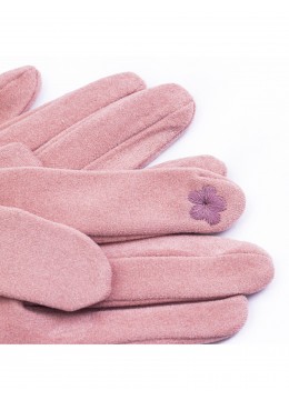 Heart Love Touch Screen Glove w/ Pleated Trims