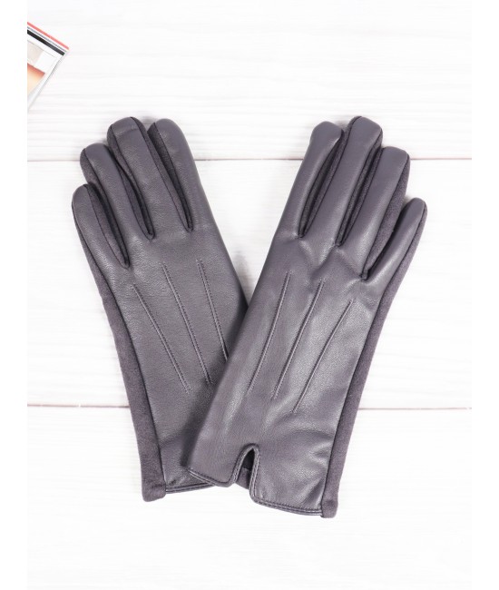 PU Touch Screen Gloves w/ Triple Lines
