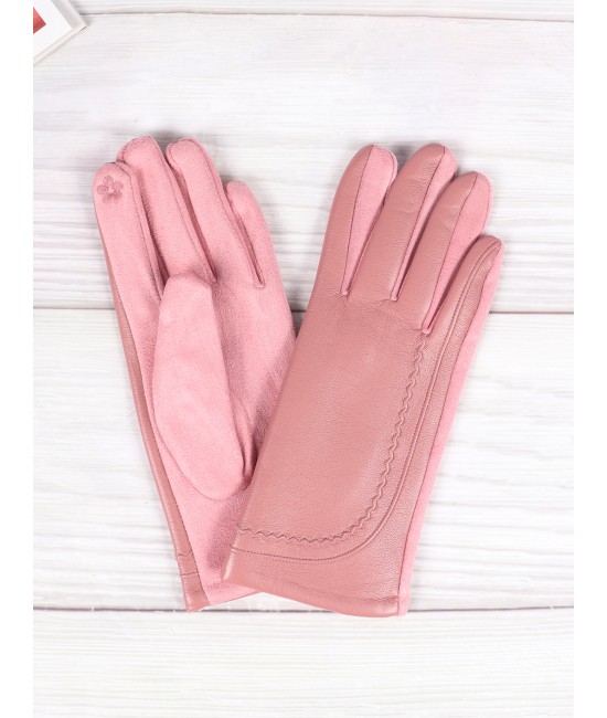 PU Touch Screen Gloves W/ Pattern Design