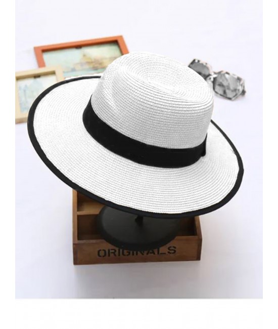 Summer Fedora Hat W/ Black Edge