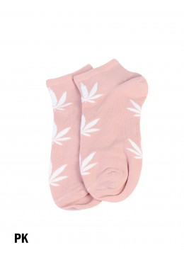 Women's Cannabis Print Ankle Socks