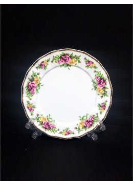 10" Porcelain Country Rose Plate With Gift Box