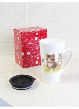 "Kitten" Mug W/ Lid & Gift Box