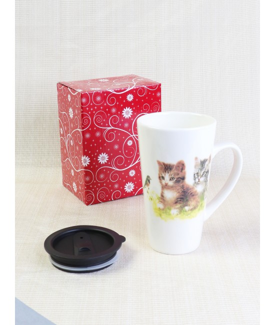 "Kitten" Mug W/ Lid & Gift Box "Kitten" Mug W/ Lid & Gift Box