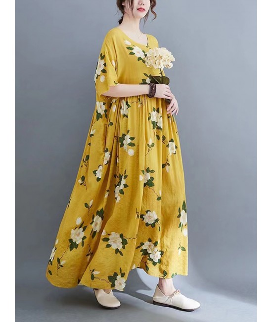 Loose Fit Dress with Pockets Loose Fit Dress with Pockets