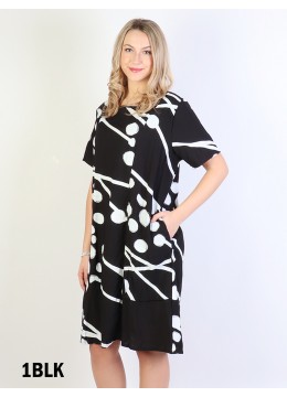 Abstract Pattern Fashion Dress 