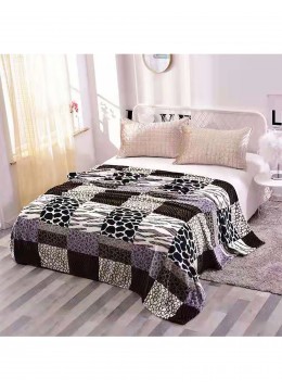 Embroidered Microfiber Soft Printed Flannel Blanket (with gift packaging) 