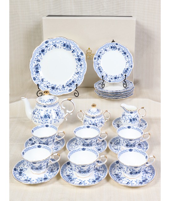 24 pieces Porcelain Tea Set for 6 Person With Gift Box