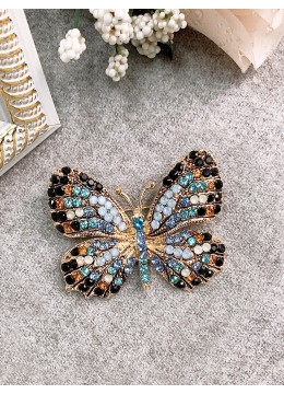 Butterfly Rhinestone Brooch