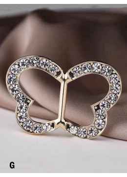 Multi Function Butterfly Rhinestone Clothing Ring