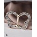 Multi Function Butterfly Rhinestone Clothing Ring