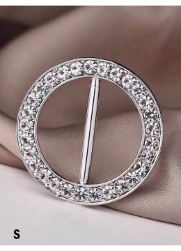 Multi Function Round Rhinestone Clothing Ring