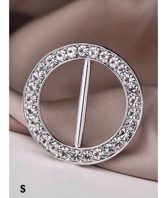 Multi Function Round Rhinestone Clothing Ring