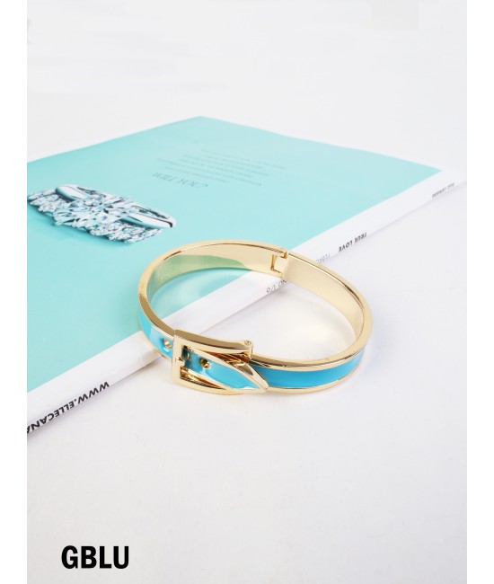 Belt Bangle /Gold Blue