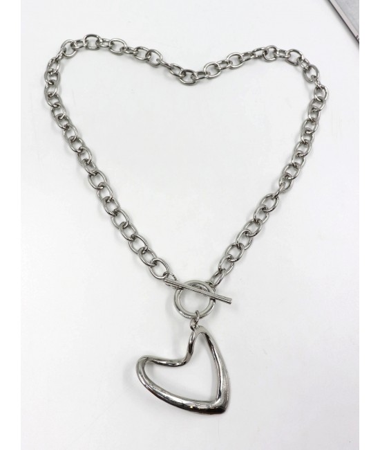 Heart Iron Chain Necklace Heart Iron Chain Necklace
