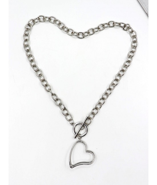 Heart Iron Chain Necklace Heart Iron Chain Necklace