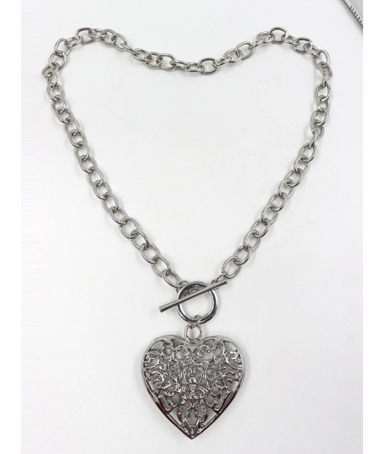 Heart Iron Chain Necklace