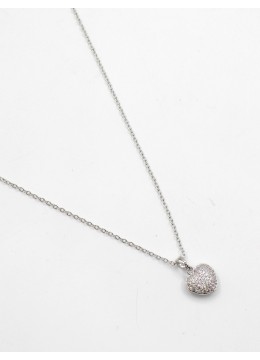 Rhinestone Heart Necklace 