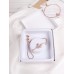 Adjustable Rhinestone Stretch Bracelet W/ Swan and Gift Box 