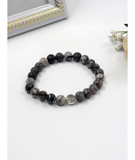 Picasso Stone Bead Bracelets with Gift Box