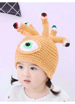 Kid's Alien Themed Knitted Hat