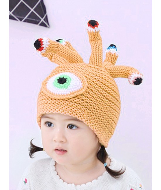 Kid's Alien Themed Knitted Hat