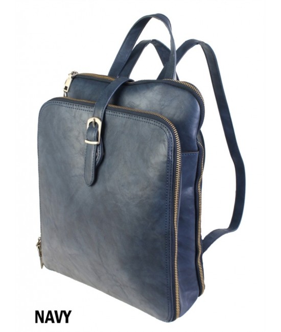 Fashion Faux Leather Backpack W/ Multiple Compartments Fashion Faux Leather Backpack W/ Multiple Compartments