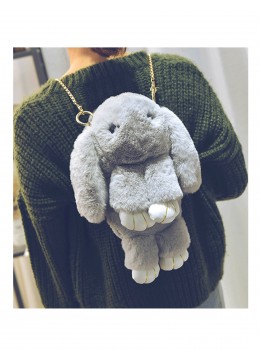 Cute Plush Bunny Bag /Black